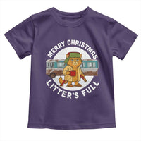 Merry Christmas Litters Full Toddler T Shirt Funny Christmas Vacation Cat - Wonder Print Shop