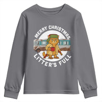 Merry Christmas Litters Full Youth Sweatshirt Funny Christmas Vacation Cat - Wonder Print Shop