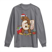 Christmas Bigfoot 67 Meme Long Sleeve Shirt Funny Six Seven Gen Alpha Slang Sasquatch - Wonder Print Shop
