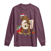 Christmas Bigfoot 67 Meme Long Sleeve Shirt Funny Six Seven Gen Alpha Slang Sasquatch - Wonder Print Shop