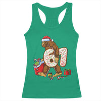 Christmas Bigfoot 67 Meme Racerback Tank Top Funny Six Seven Gen Alpha Slang Sasquatch - Wonder Print Shop
