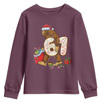 Christmas Bigfoot 67 Meme Youth Sweatshirt Funny Six Seven Gen Alpha Slang Sasquatch - Wonder Print Shop