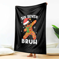 67 Christmas Six Seven Bruh Gingerbread Throw Blanket Funny Six Seven Meme Boys - Wonder Print Shop