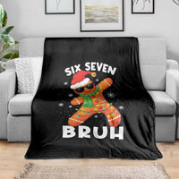 67 Christmas Six Seven Bruh Gingerbread Throw Blanket Funny Six Seven Meme Boys - Wonder Print Shop