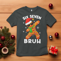 67 Christmas Six Seven Bruh Gingerbread T Shirt Funny Six Seven Meme Boys - Wonder Print Shop