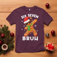 67 Christmas Six Seven Bruh Gingerbread T Shirt Funny Six Seven Meme Boys - Wonder Print Shop