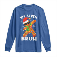 67 Christmas Six Seven Bruh Gingerbread Long Sleeve Shirt Funny Six Seven Meme Boys - Wonder Print Shop