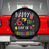 67 Days Of Kindergarten Spare Tire Cover Happy 67th Day Of School Teachers Student Meme - Wonder Print Shop