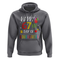 67 Days Of Kindergarten Hoodie Happy 67th Day Of School Teachers Student Meme - Wonder Print Shop
