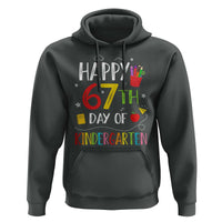 67 Days Of Kindergarten Hoodie Happy 67th Day Of School Teachers Student Meme - Wonder Print Shop