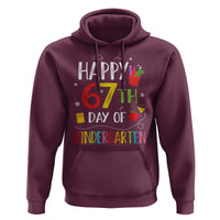 67 Days Of Kindergarten Hoodie Happy 67th Day Of School Teachers Student Meme - Wonder Print Shop