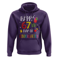 67 Days Of Kindergarten Hoodie Happy 67th Day Of School Teachers Student Meme - Wonder Print Shop