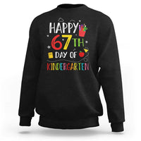67 Days Of Kindergarten Sweatshirt Happy 67th Day Of School Teachers Student Meme - Wonder Print Shop
