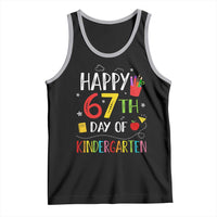 67 Days Of Kindergarten Tank Top Happy 67th Day Of School Teachers Student Meme - Wonder Print Shop