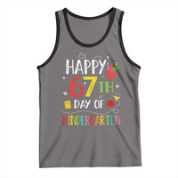 67 Days Of Kindergarten Tank Top Happy 67th Day Of School Teachers Student Meme - Wonder Print Shop
