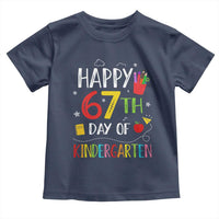 67 Days Of Kindergarten Toddler T Shirt Happy 67th Day Of School Teachers Student Meme - Wonder Print Shop