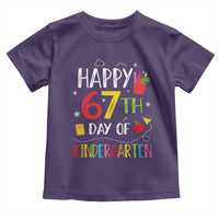 67 Days Of Kindergarten Toddler T Shirt Happy 67th Day Of School Teachers Student Meme - Wonder Print Shop
