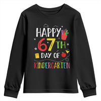 67 Days Of Kindergarten Youth Sweatshirt Happy 67th Day Of School Teachers Student Meme - Wonder Print Shop