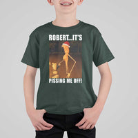 Marcus The Worm Christmas T Shirt For Kid Robert Its Pissing Me Off Xmas Meme - Wonder Print Shop