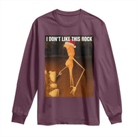 Marcus The Worm I Don't Like This Rock Long Sleeve Shirt - Wonder Print Shop