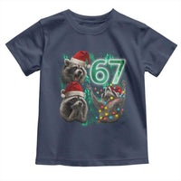 Funny Christmas 67 Meme Racoon Toddler T Shirt Howling at The Moon - Wonder Print Shop