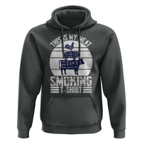 BBQ Hoodie Retro This Is My Meat Smoking Barbeque Dad