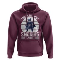 BBQ Hoodie Retro This Is My Meat Smoking Barbeque Dad