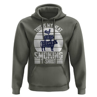 BBQ Hoodie Retro This Is My Meat Smoking Barbeque Dad