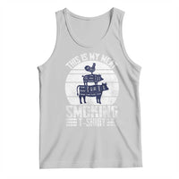 BBQ Tank Top Retro This Is My Meat Smoking Barbeque Dad
