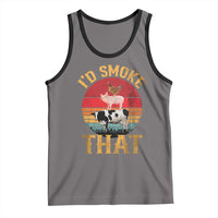 Funny BBQ Tank Top I'd Smoke That Barbecue Retro Grilling Gift
