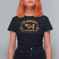 Funny BBQ T Shirt For Women I'd Smoke That Chef Butcher Cook BBQ - Wonder Print Shop