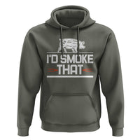 Funny BBQ I'd Smoke That Hoodie Chef Butcher Cook BBQ