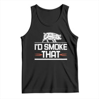 Funny BBQ I'd Smoke That Tank Top Chef Butcher Cook BBQ