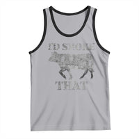 Funny BBQ Tank Top Chef Butcher Cook BBQ I'd Smoke That Cow Beef