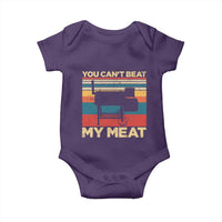 Funny BBQ Baby Onesie You Can't Beat My Meat Dad Grill Gift