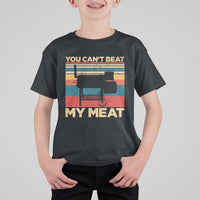 Funny BBQ T Shirt For Kid You Can't Beat My Meat Dad Grill Gift - Wonder Print Shop