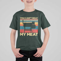 Funny BBQ T Shirt For Kid You Can't Beat My Meat Dad Grill Gift - Wonder Print Shop