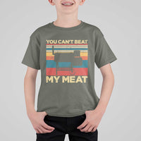 Funny BBQ T Shirt For Kid You Can't Beat My Meat Dad Grill Gift - Wonder Print Shop