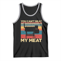 Funny BBQ Tank Top You Can't Beat My Meat Dad Grill Gift