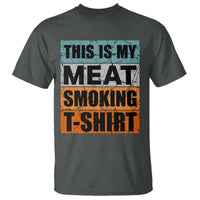 Retro BBQ Smoker This is My Meat Smoking T Shirt - Wonder Print Shop