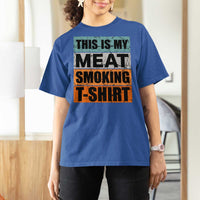Retro BBQ Smoker This is My Meat Smoking T Shirt For Women - Wonder Print Shop
