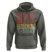 Vintage BBQ This Is My Meat Smoking Hoodie