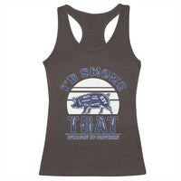 BBQ Racerback Tank Top I'd Smoke That Straight Up Southern Pork Cuts Grilling