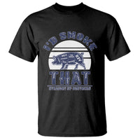 BBQ T Shirt I'd Smoke That Straight Up Southern Pork Cuts Grilling - Wonder Print Shop