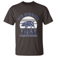 BBQ T Shirt I'd Smoke That Straight Up Southern Pork Cuts Grilling - Wonder Print Shop