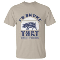 BBQ T Shirt I'd Smoke That Straight Up Southern Pork Cuts Grilling - Wonder Print Shop