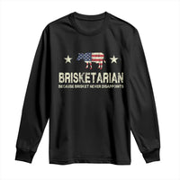 BBQ Long Sleeve Shirt Brisketarian Because Brisket Never Disappoints American Flag