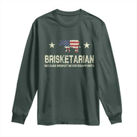 BBQ Long Sleeve Shirt Brisketarian Because Brisket Never Disappoints American Flag