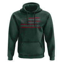 BBQ Hoodie With Red Line American Flag Meat Smoker Grilling Gifts