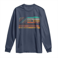 BBQ Long Sleeve Shirt With American Flag Brisket Butts Ribs and Freedom Grilling Gifts